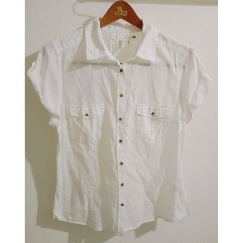 h&m white shirt women's