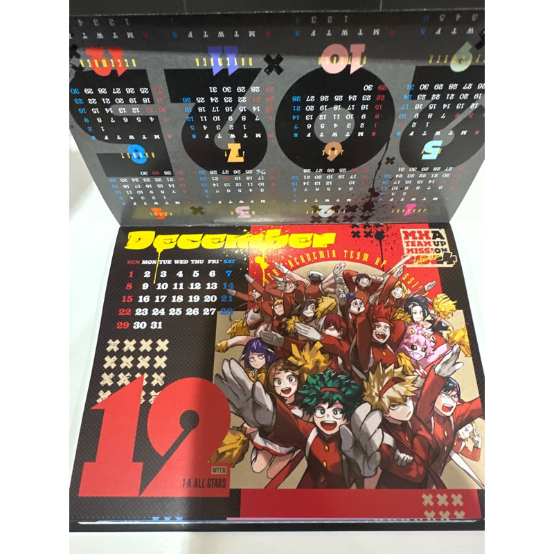 Calendar MHA team up mission my hero academia From Japan Free Sai Kyomp