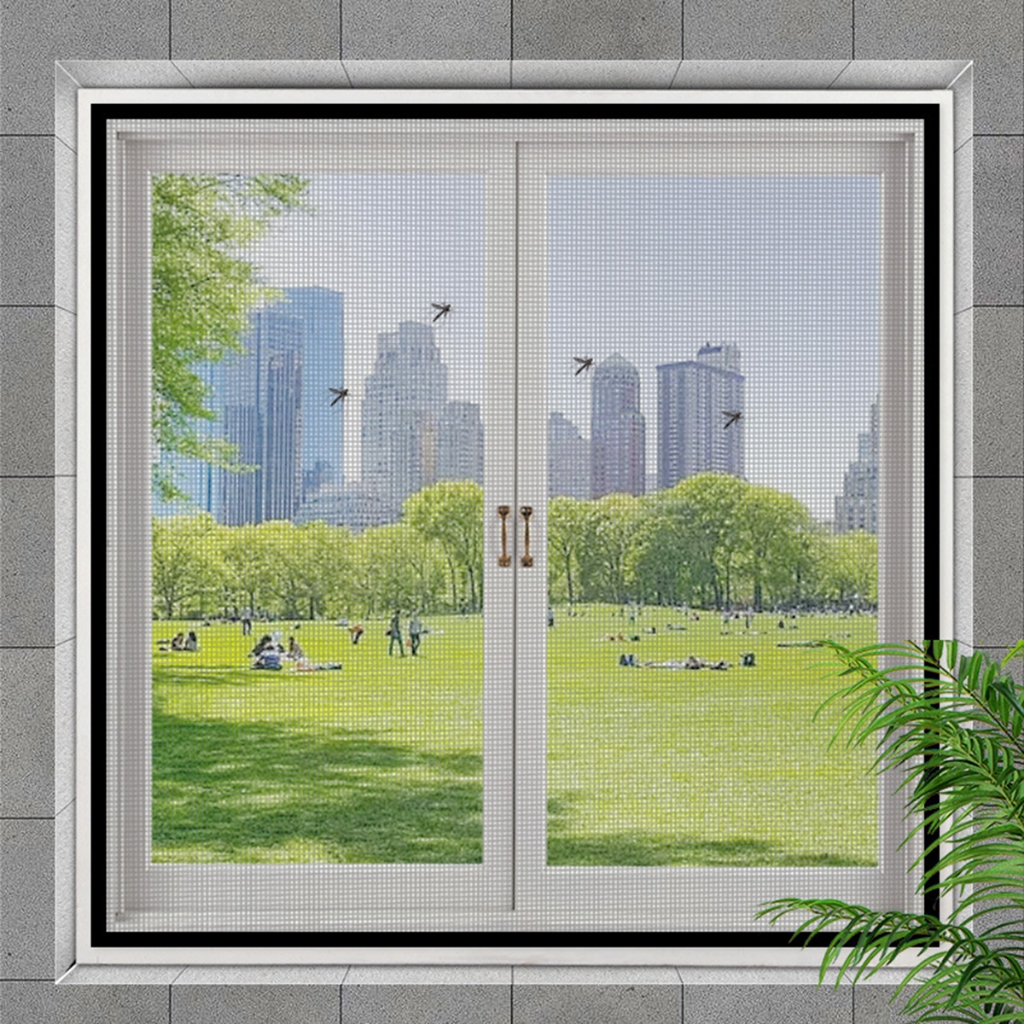 Magnetic Mosquito Net For Window Sticky Tape Easy To Use Remove And ...