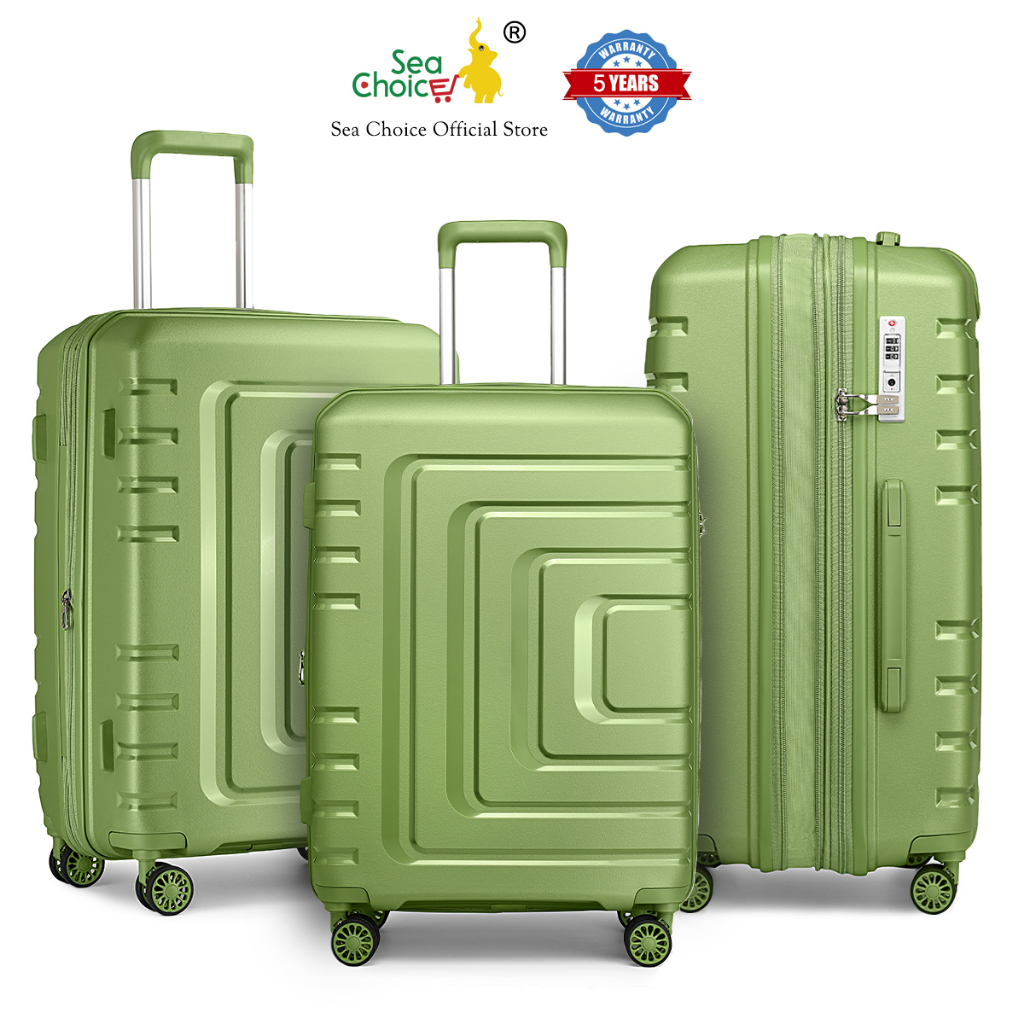 SeaChoice Luggage Expandable Side Suitcase 20/24/28 Inch Double Wheels