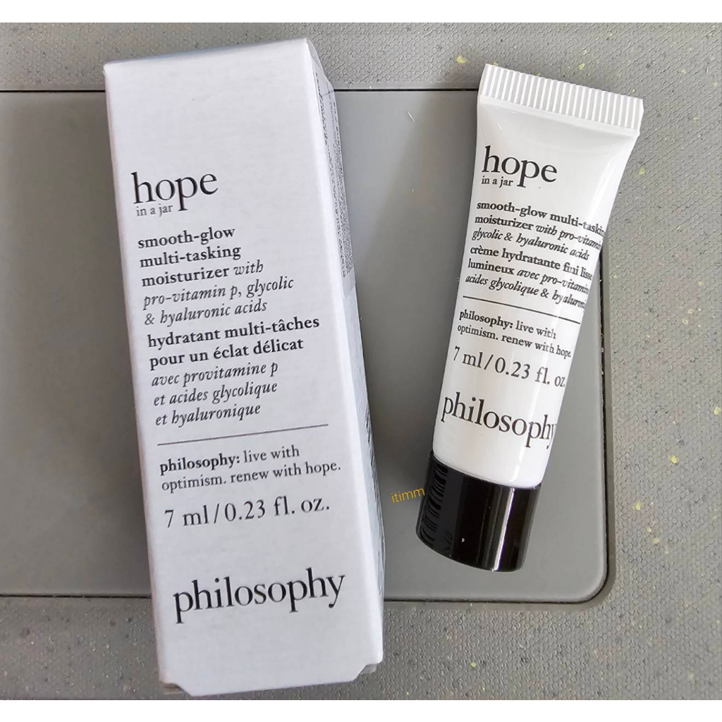 Philosophy hope in the jar smooth glow multi taking moisturizer with