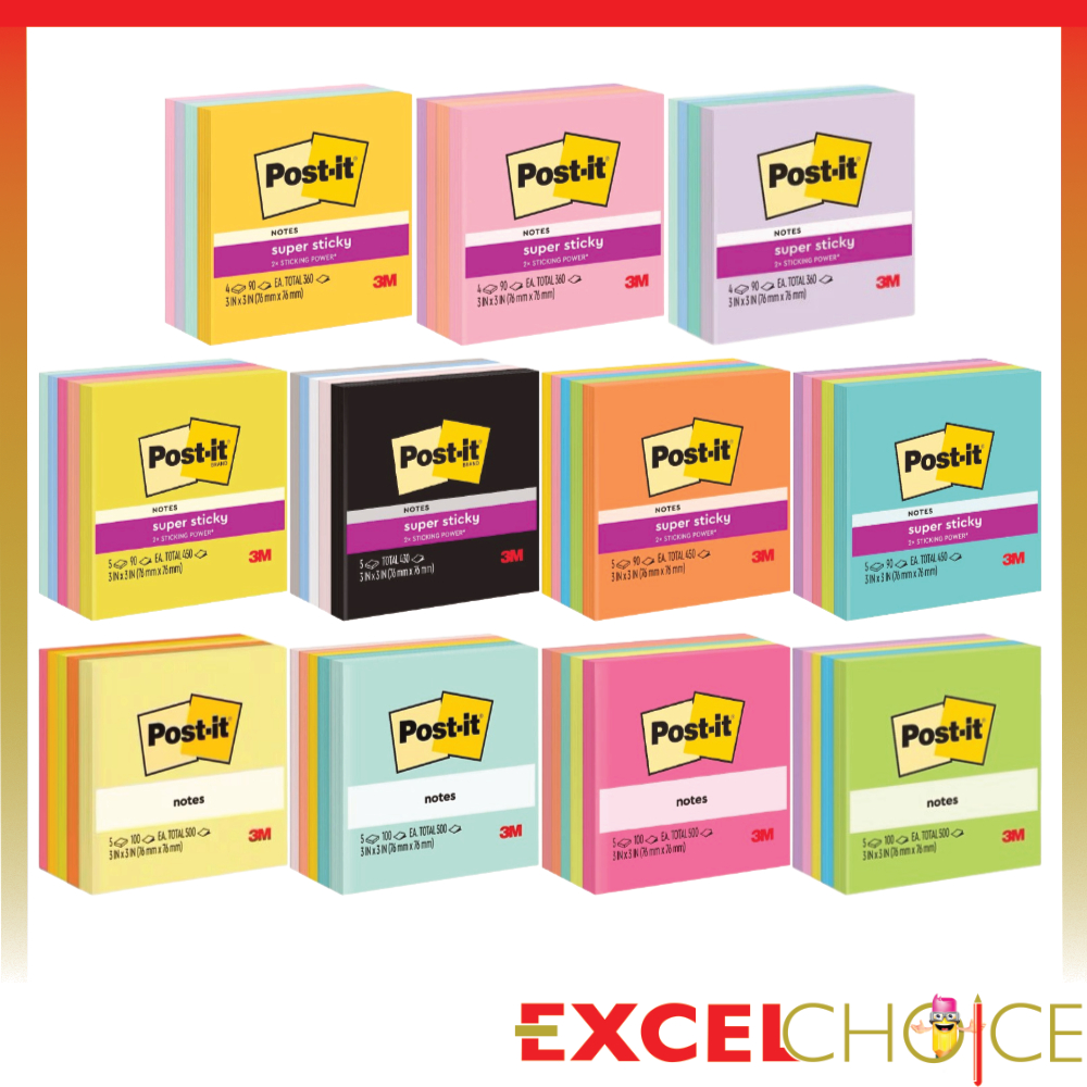 Post-it 654 Note 3x3 Sticky Notes 3M | Shopee Singapore