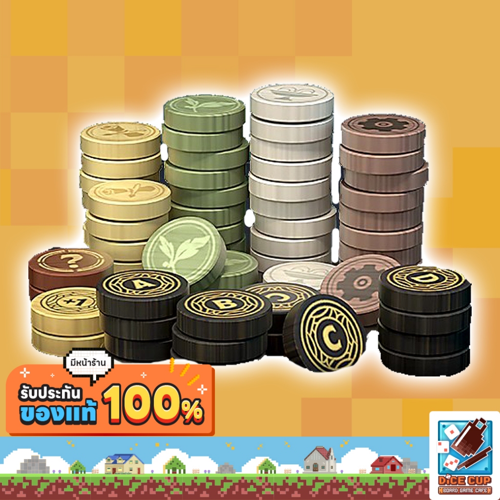 Skyrise Wooden Token Pack Board Game | Shopee Singapore