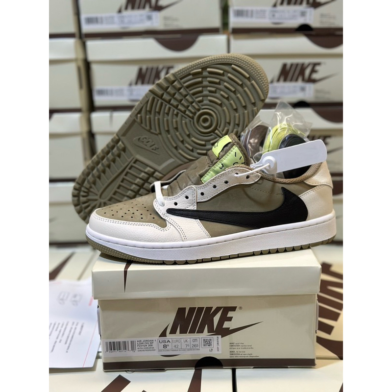 Jordan 1 Retro Low Golf Travis Scott Neutral Olive