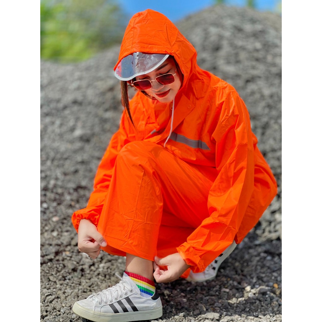 Raincoat orange store