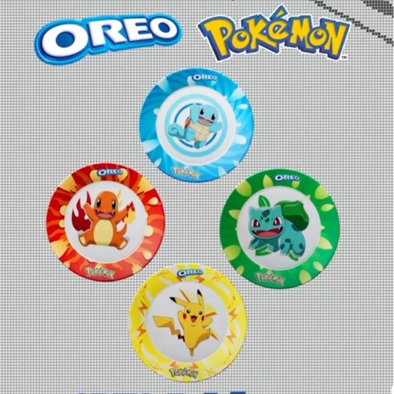 Oreo x Pokémon Plate There Are 4 Types. | Shopee Singapore
