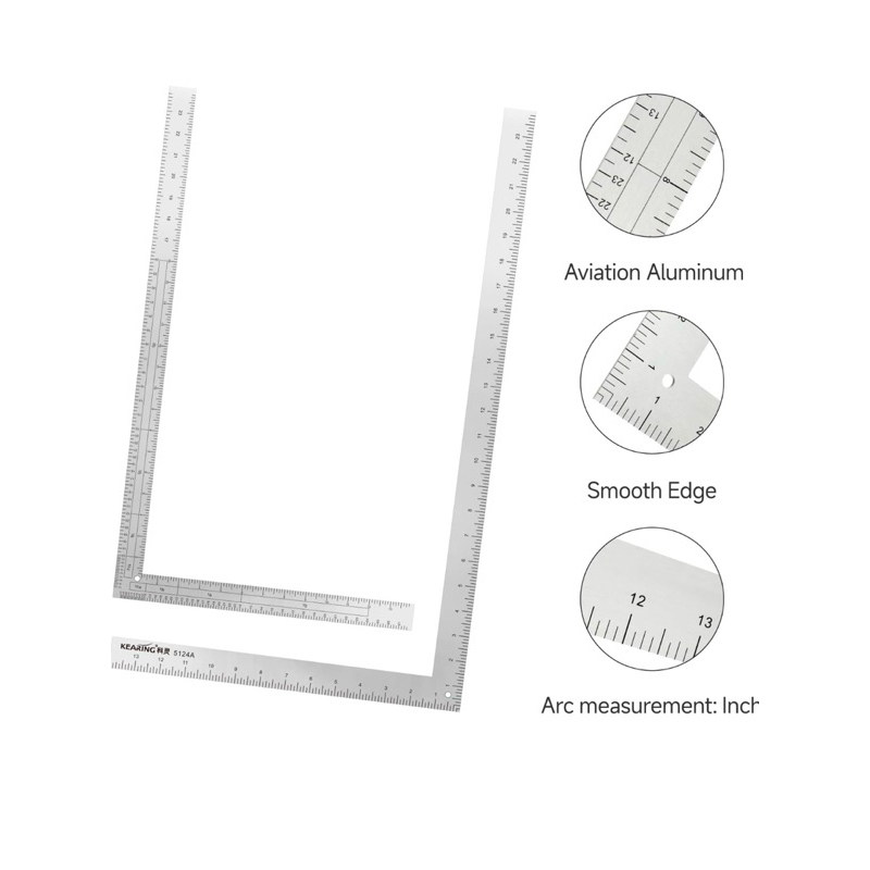 Kearing L-Shaped Aluminum Ruler For Pattern Making. | Shopee Singapore