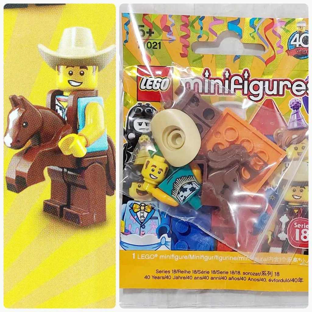 Lego Licensed Minifigure series 18 cowboy No.15: Figure Wearing A New ...