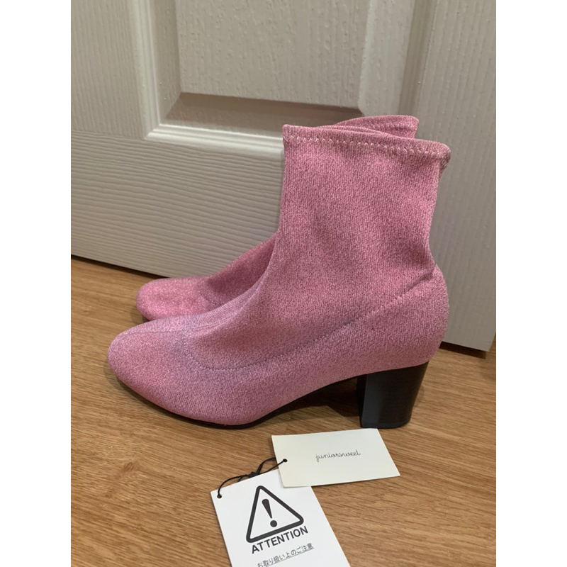 juniorsweet Pink Glitter High Heels Size M/L | Shopee Singapore