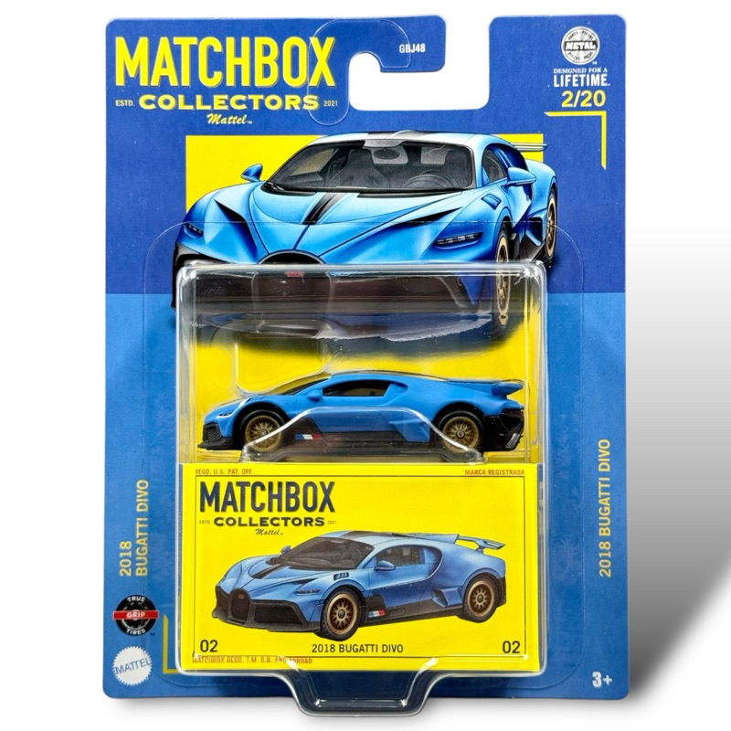 Matchbox Collectors | 2018 BUGATTI DIVO Scale 1:64 | Shopee Singapore