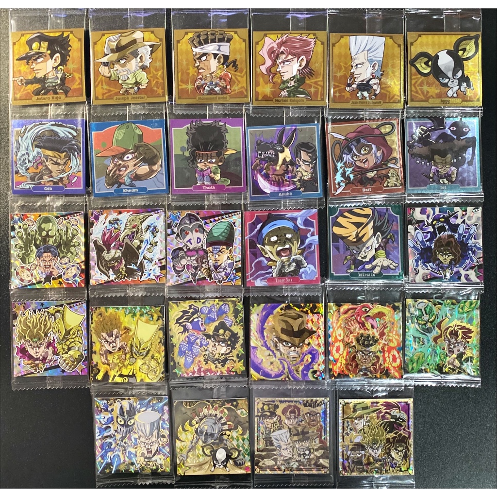 Bandai JoJo The Animation Wafer vol.3 Sticker Complete Set Of 28 Types ...