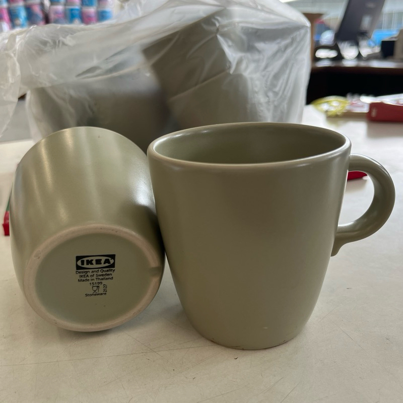 Mug Ceramic Coffee Glass (51998) Ikea Tile (Some Leaves Without Logo ...