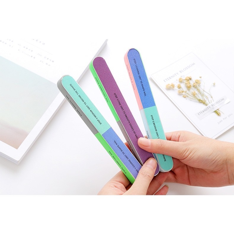 HH141-57 Rough And Fine Two-Tone Nail File The Color Is Mixed Colors ...