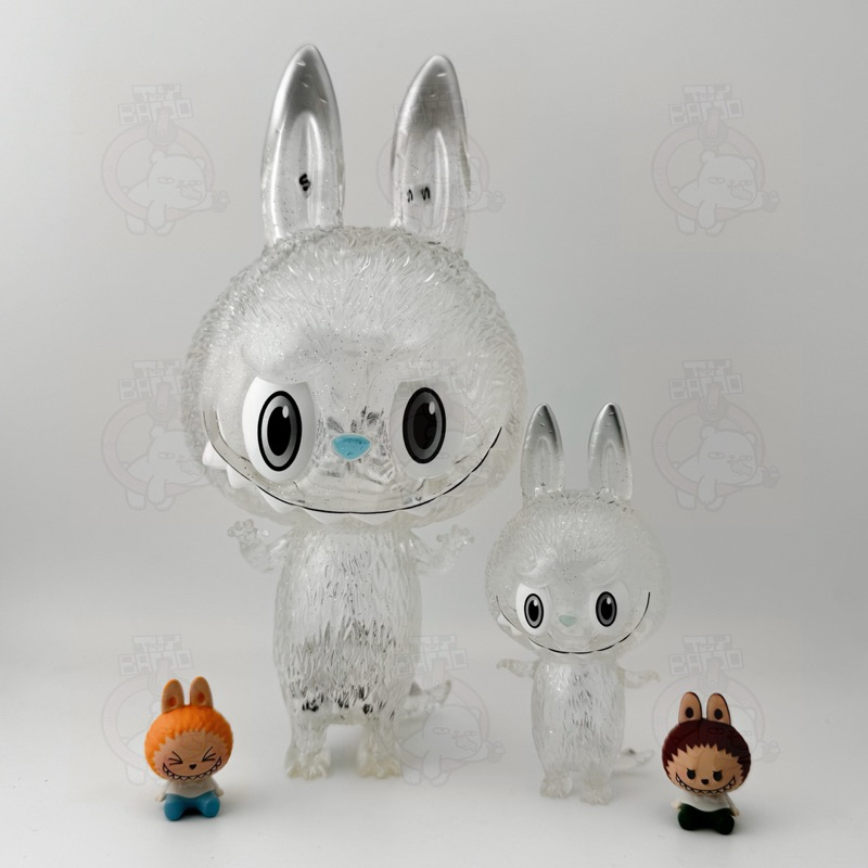 Labubu Zimomo X VOSS Limited 7.5-Inch Transparent Body With White Beads ...