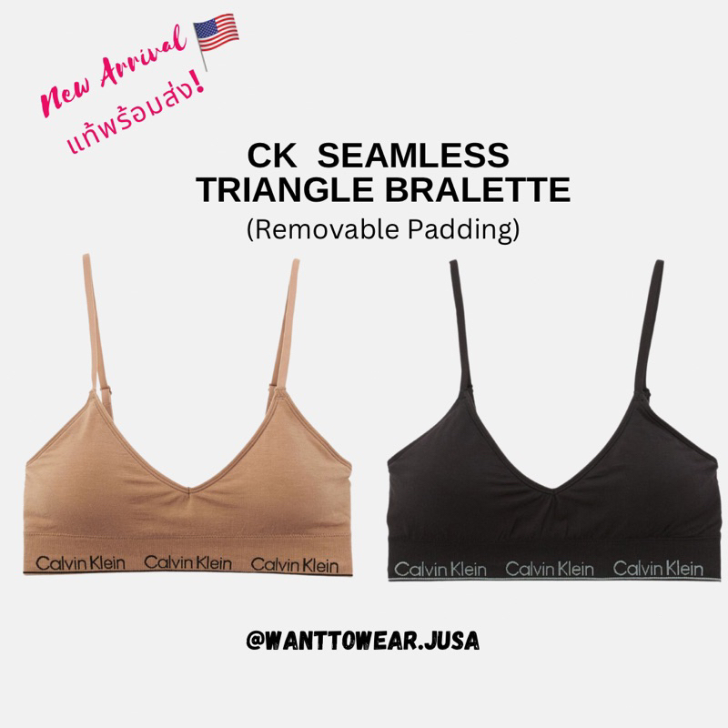 Calvin Klein Girl's 2 Pack Bralette Triangle Bras, Multicoloured