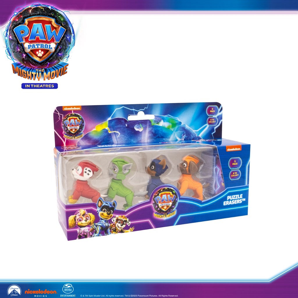 Paw Patrol The Movie 3D Erasers 5pk 5pcs Eraser Pack | Shopee Singapore