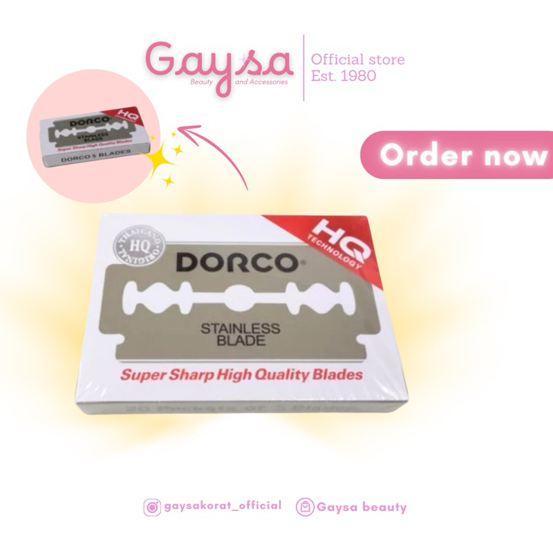 Dorgo Genuine Double Edge Razor Blades 1 Small Box Containing 5 | Dorco ...