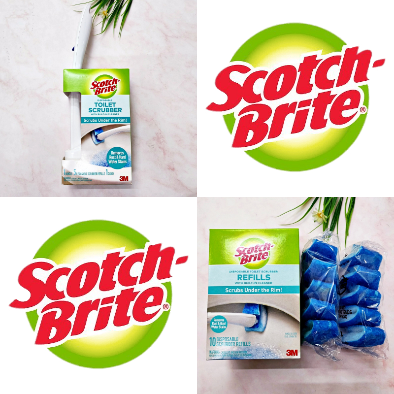 {Scotch-Brite } Disposable Toilet Scrubber Scrubs Under The Rim ชุด ...