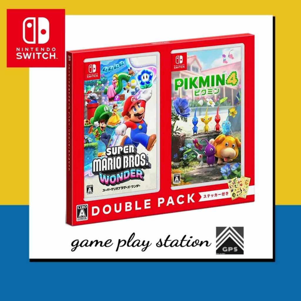 Super Mario Brothers Wonder Pikumin 4 double Pack [Switch