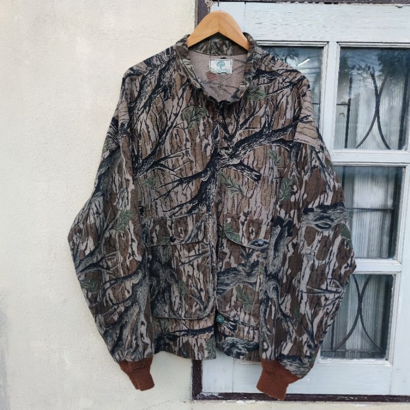 Vintage Mossy Oak Treestand Hoodie Bow Hunter s Bomber Jacket Shopee Singapore