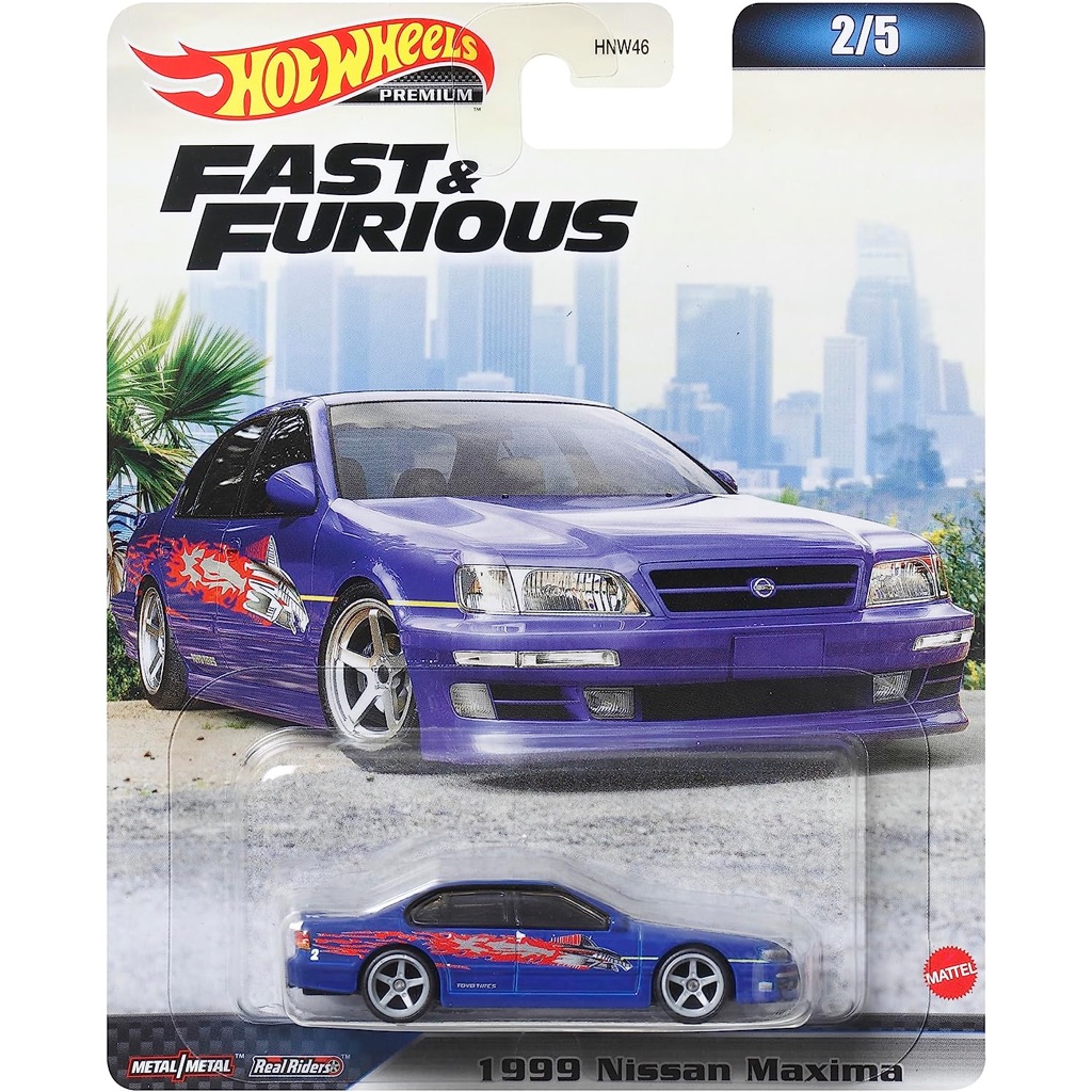 HOTWHEELS Premium Fast and Furious Diecast Steel Car1999 Nissan Maxima