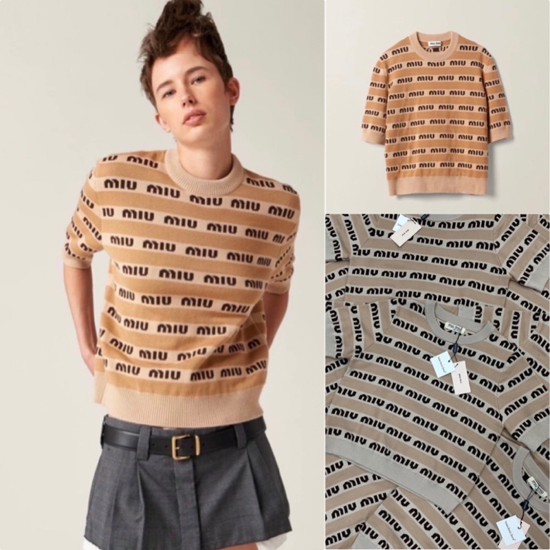 New !! Mui signature knit The Knitwear Is Very Cute. Woven According To ...