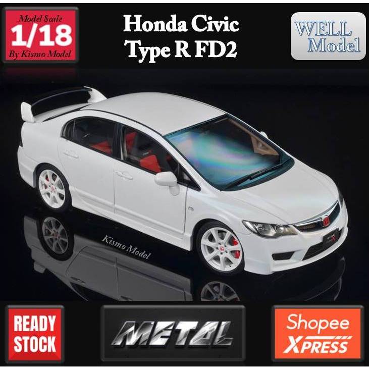 Civicfd2 Model Civictyper 1/18 Car Modelhondacivicfd2typer ...