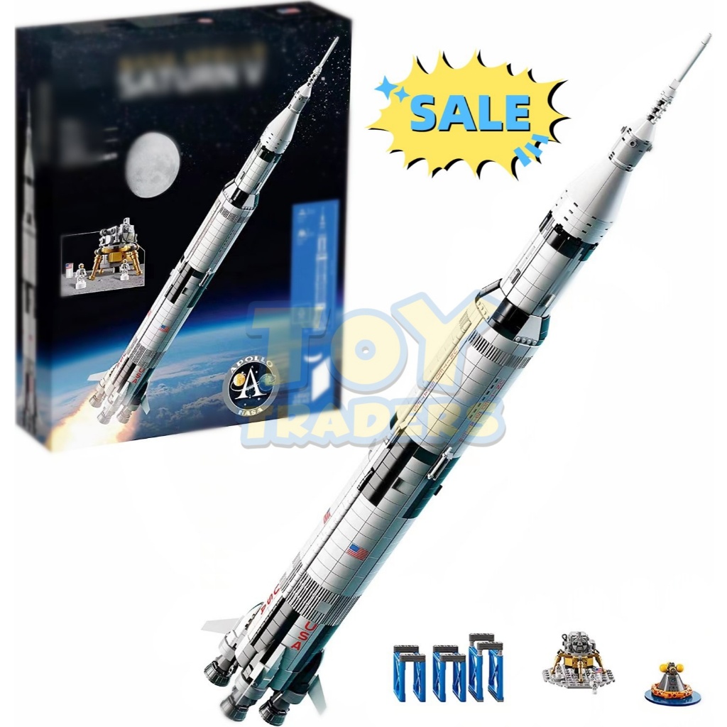 Ship In24hours Compatible LEGO NASA Apollo Saturn V 1969pcs Perfect Copy 1 1 Shopee Singapore