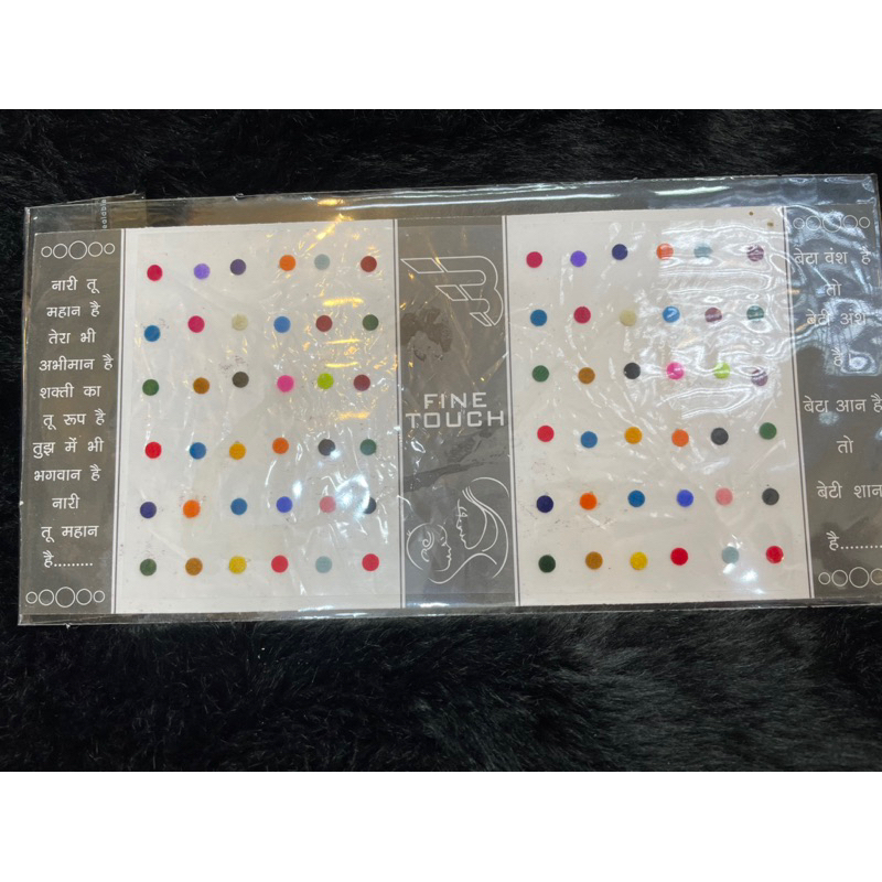 traditional indian forehead Multicolor bindi Red sticker For | Shopee ...