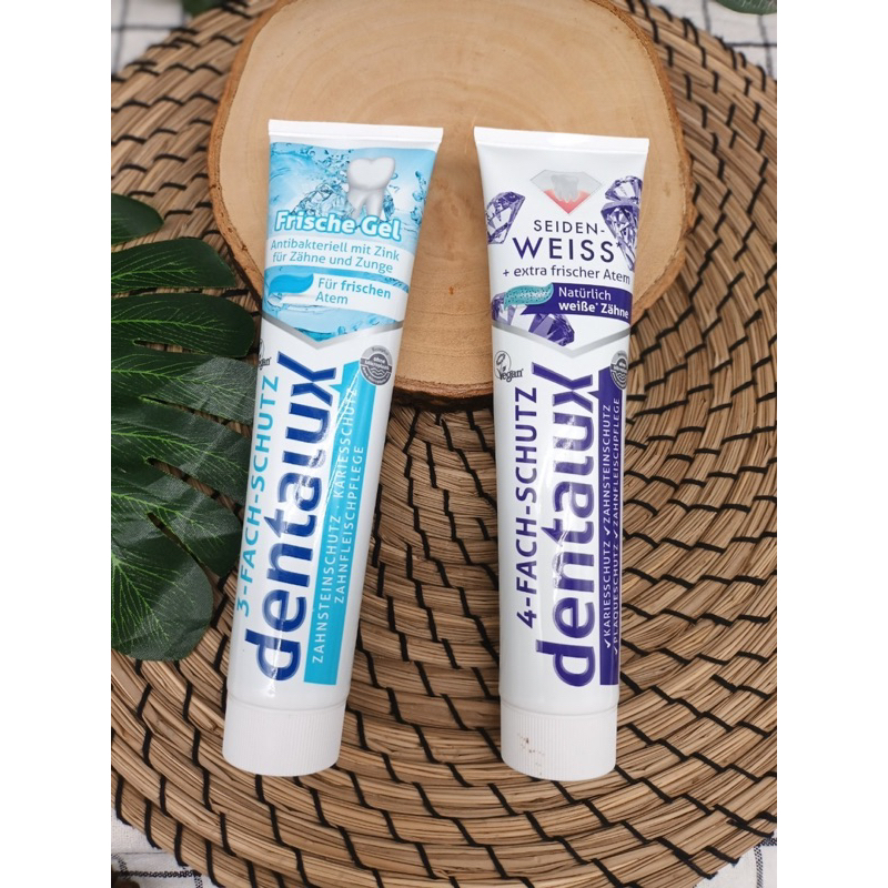 Dentalux Toothpaste Mixed With Fluoride 1450 PPM German Gum Care/White ...