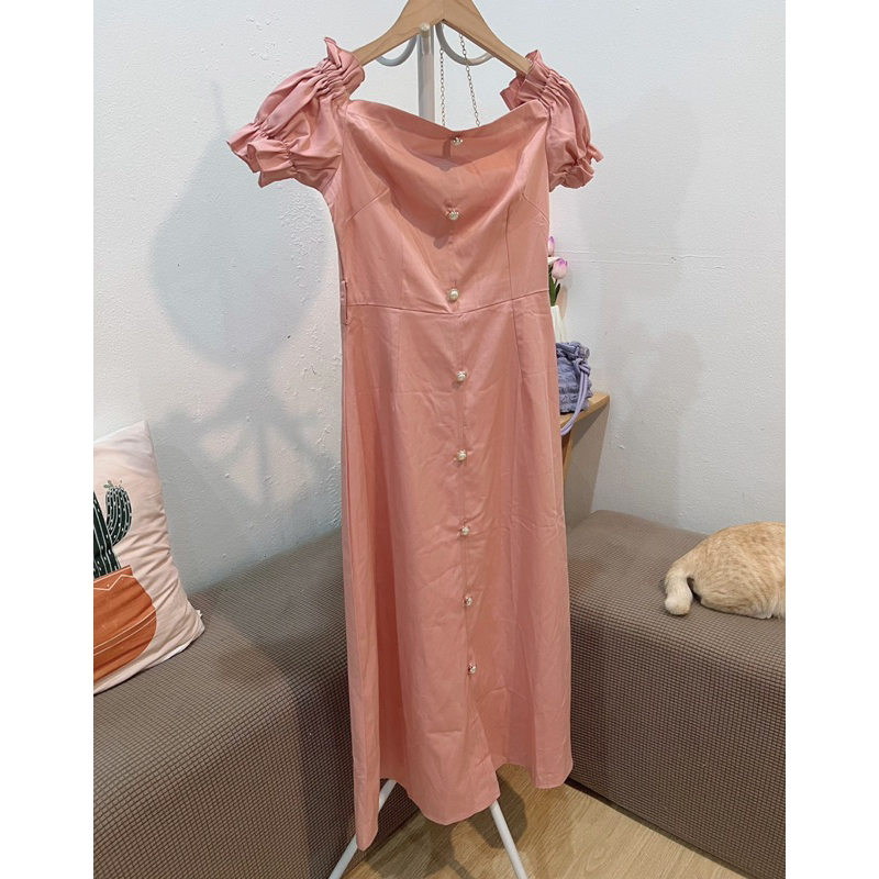 Forward Long Dress Pink | Shopee Singapore