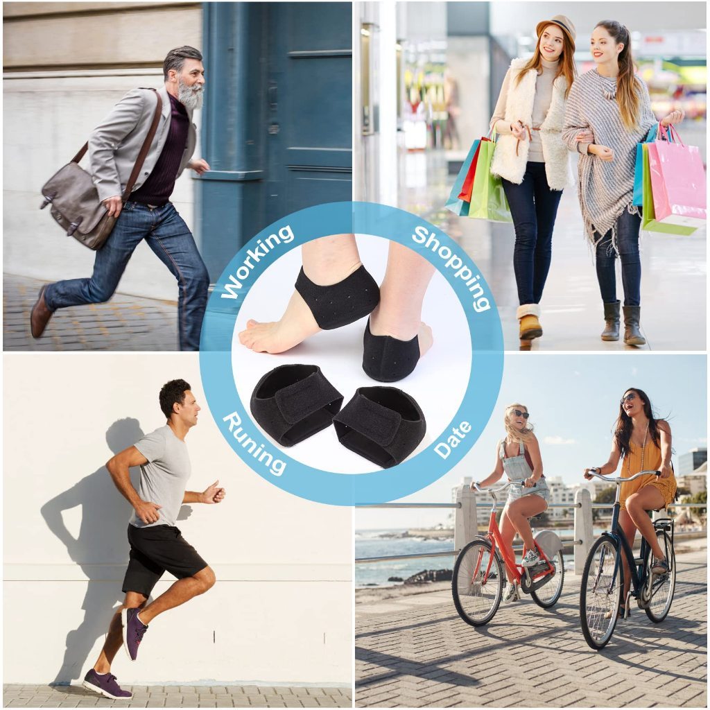 Heelpro silicone comfort Heel Support Socks Bruises Walk For 10 Hours ...