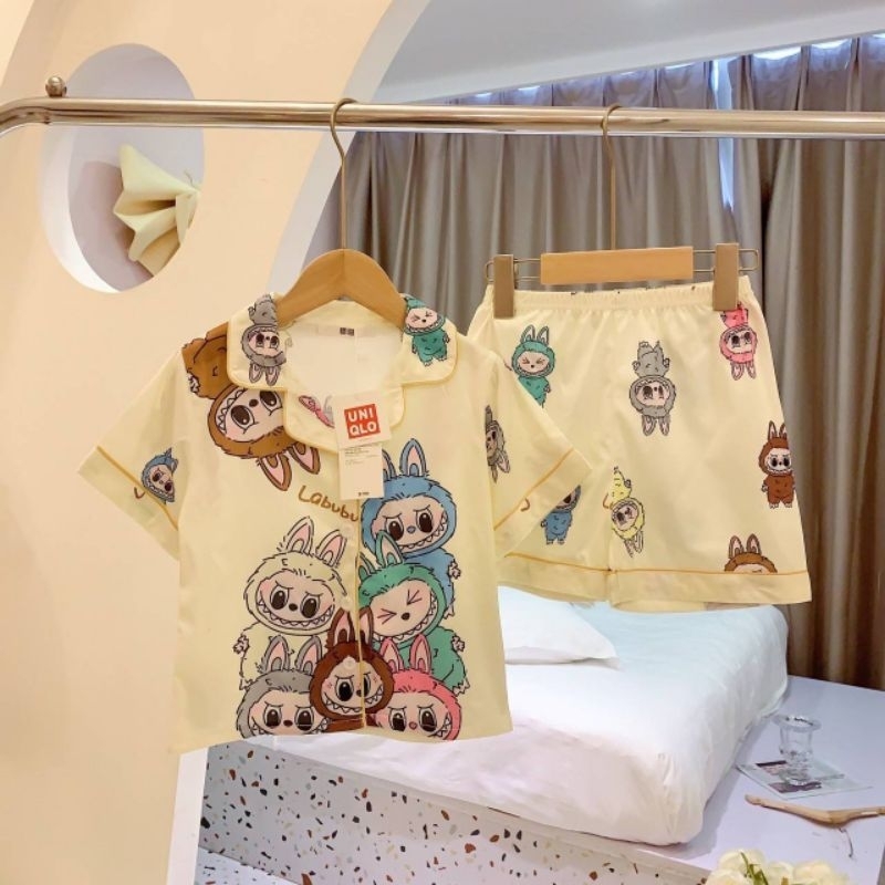 Baby Pajamas With Labubu Screen Pattern Cute Child Daughter/Son Wear ...