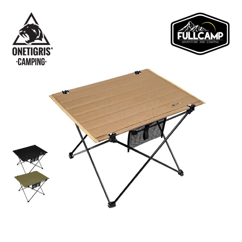 Table De Camping Pliable OneTigris Campmate – Vert Ranger, 60x40x37 Cm Dépliée – Pliable, Légère (1,3 Kg), Charge 40 Kg – Pour Pique-nique, Randonnée