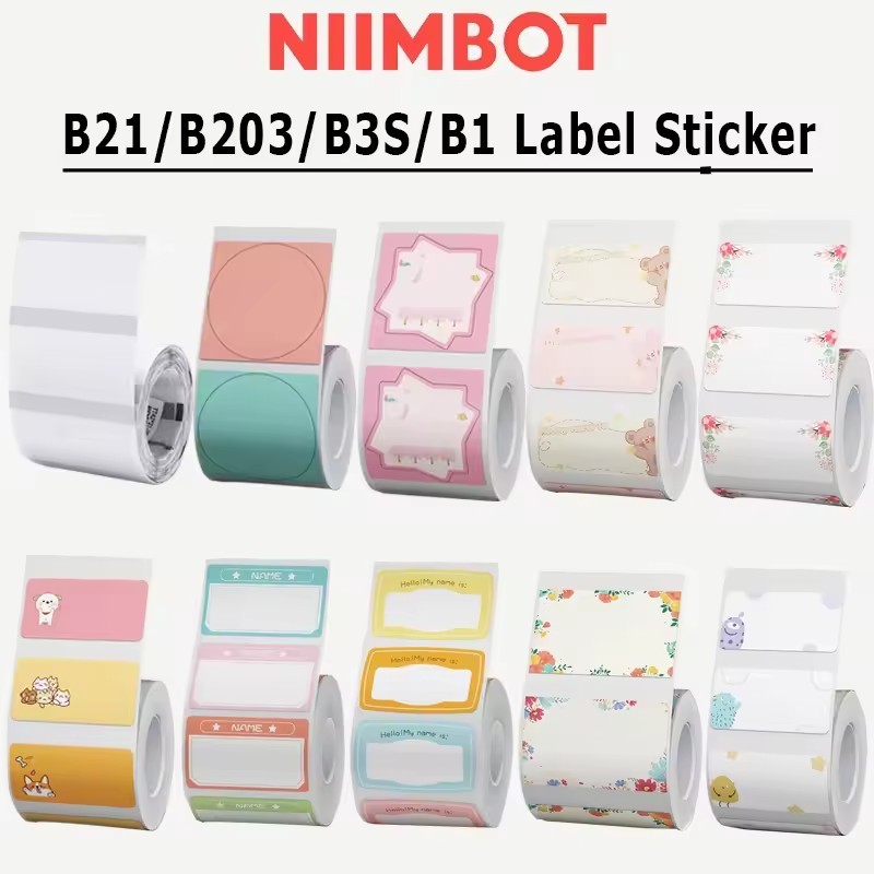 NIIMBOT 50*30mm B21 B3S B1 B203 White/Clear Self-Adhesive Paper ...
