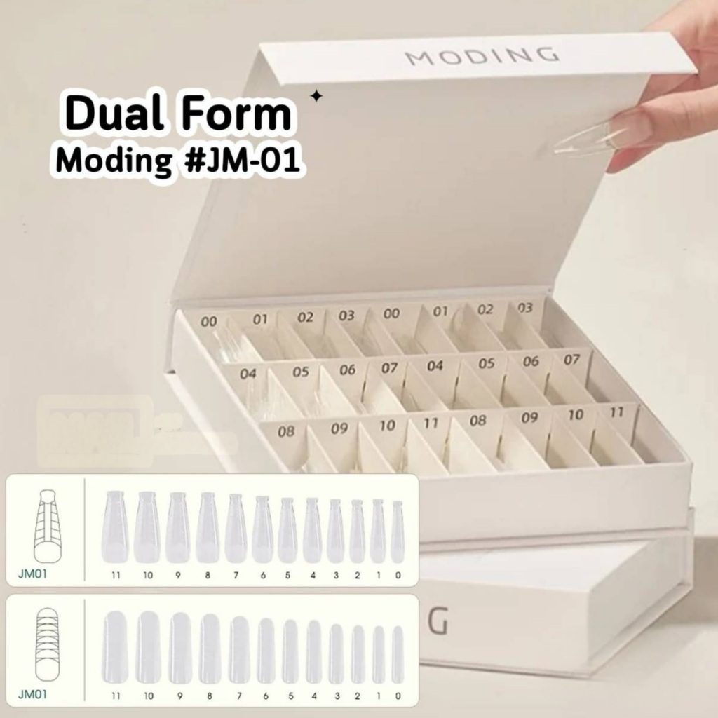 MODING Dual Form JM/NQJM Dualform 2 Types Many Shapes Nail Extensions ...