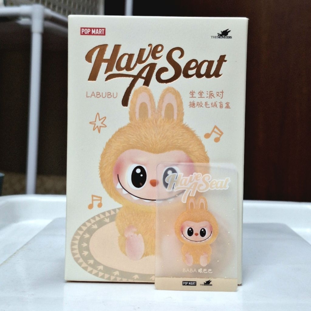 ** Labubu Have a Seat Keychain Check Card Not Unpacked | Shopee Singapore