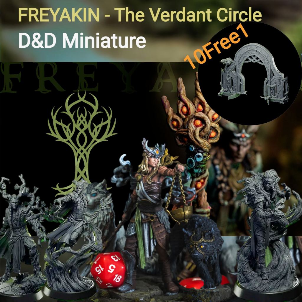 Freyakin- Model For DnD miniature [Made to order Parcel Delivery Within ...
