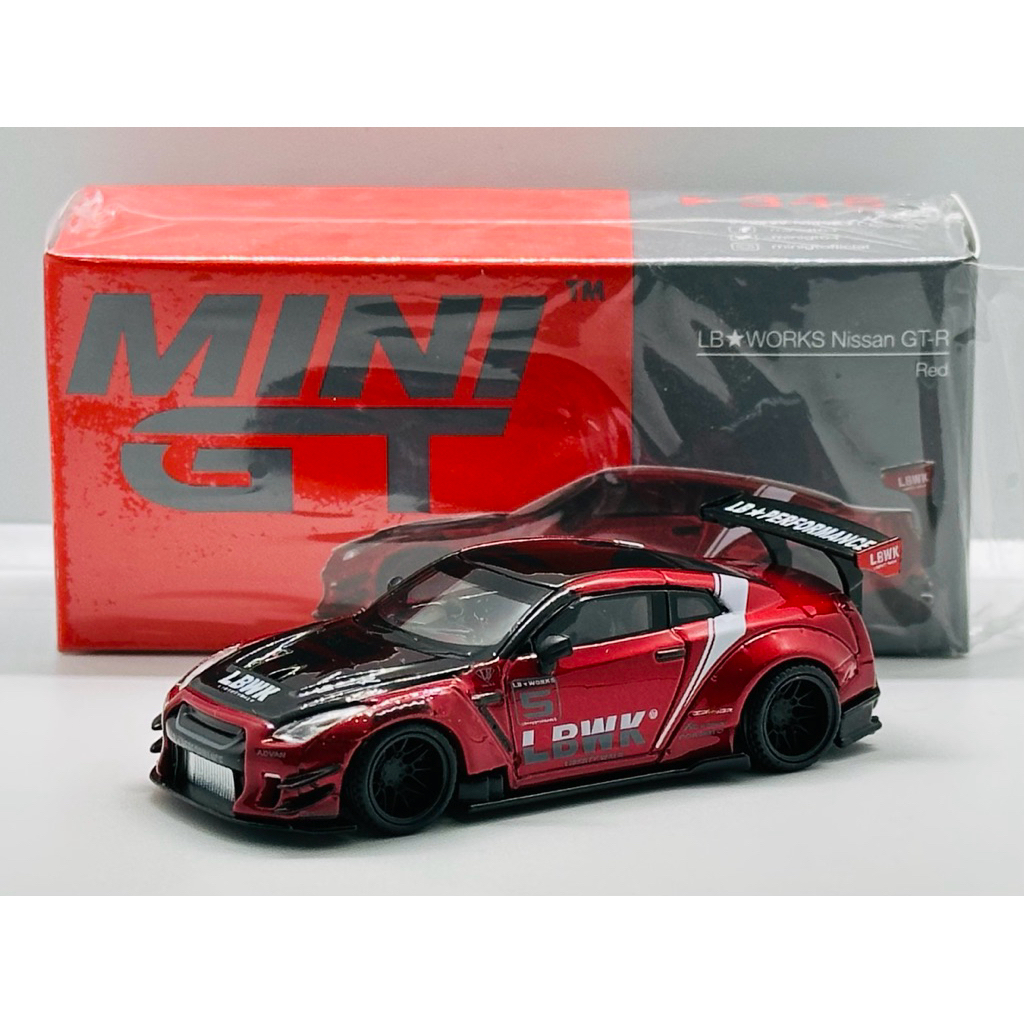 Mini GT 1/64 LB WORKS Nissan GT-R R35 Type 2 Rear Wing Version 3 Red ...