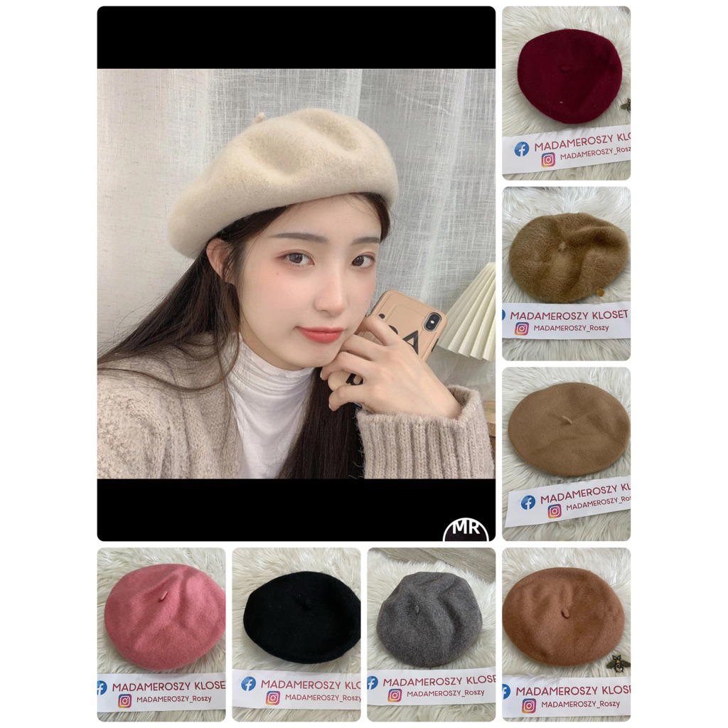 Second-Hand Berets Put 1 Time Each. | Shopee Singapore