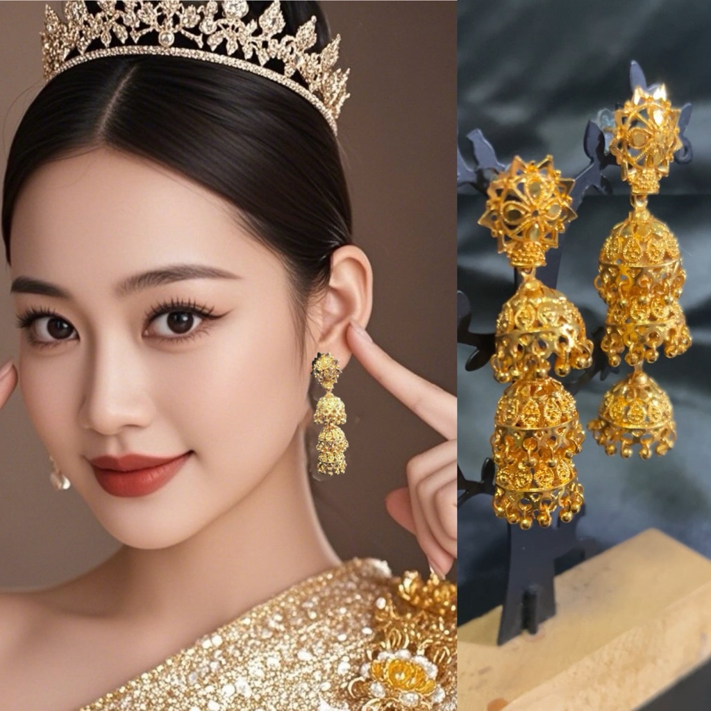 Cat Dangling Earrings In The Style Of The Mother Of Karade Destiny ...