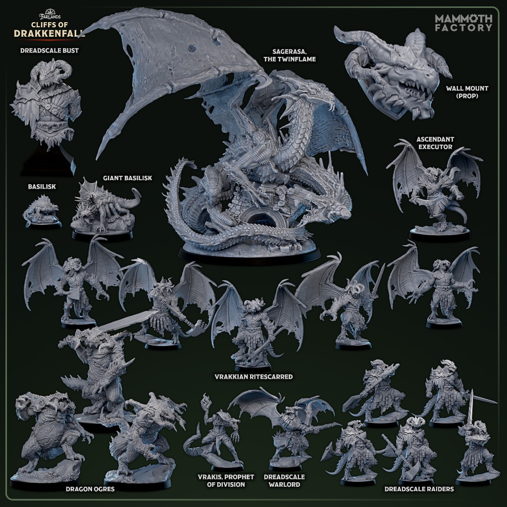 Cliffs of Drakkenfall-Model For DnD miniature [Made to order Send ...
