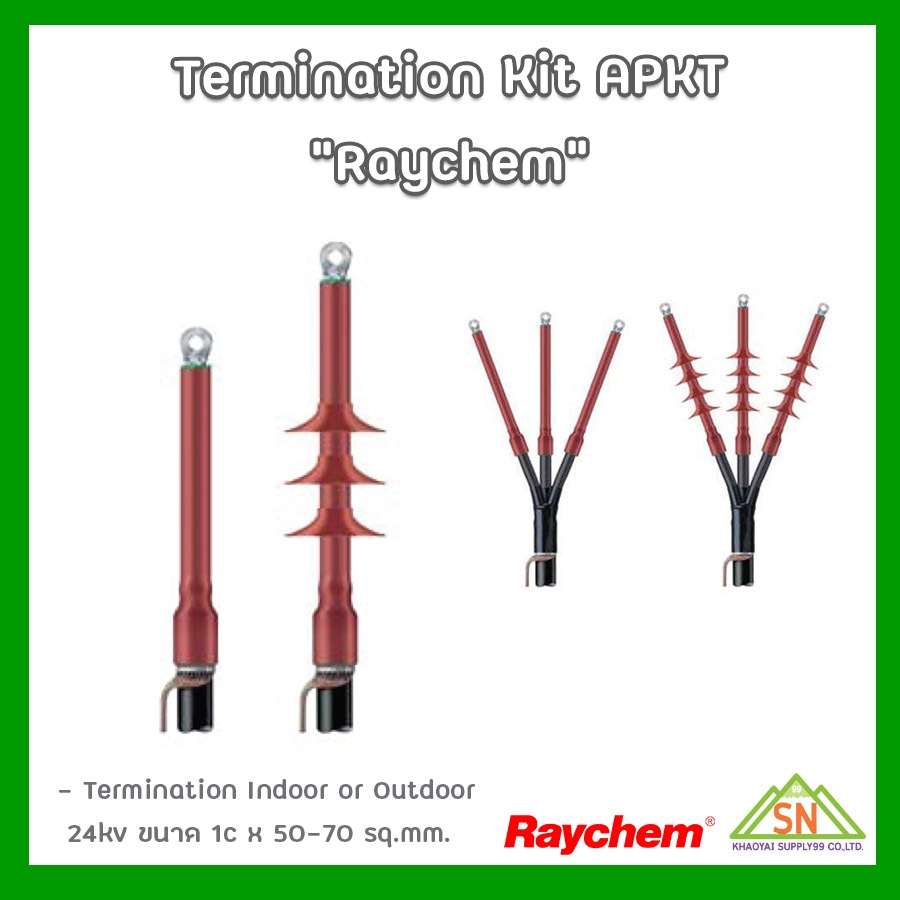 Termination Kit Raychem APKT 24kV. (Not Including High-Strength Copper ...