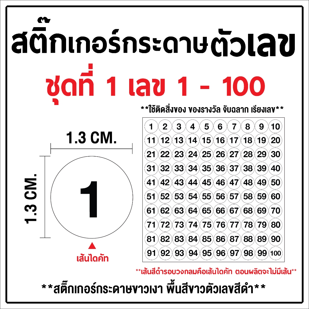 Number Paper Stickers 1-500 **Used For Attaching Items Prizes Drawing ...