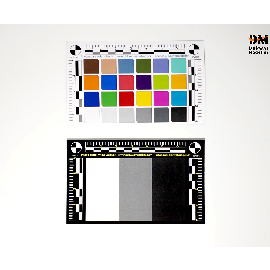 Photo scale camera color checker white balance chart mini card ...