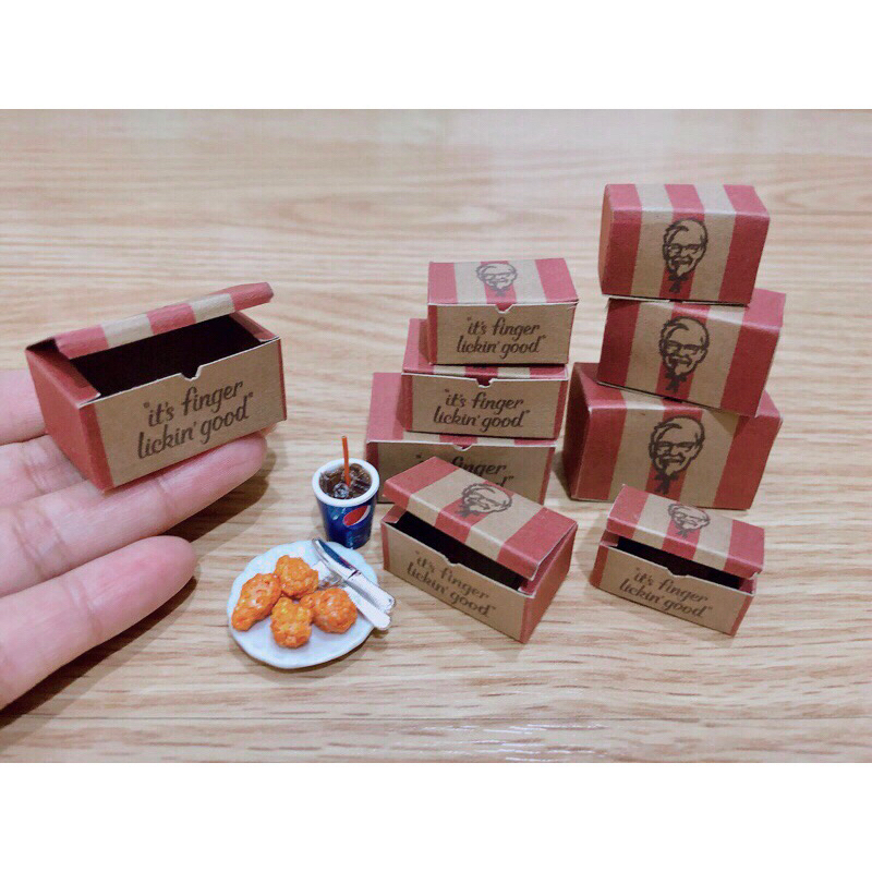 KFC Mini Box Model Available In 3 Sizes/1 Not Including Decoration ...