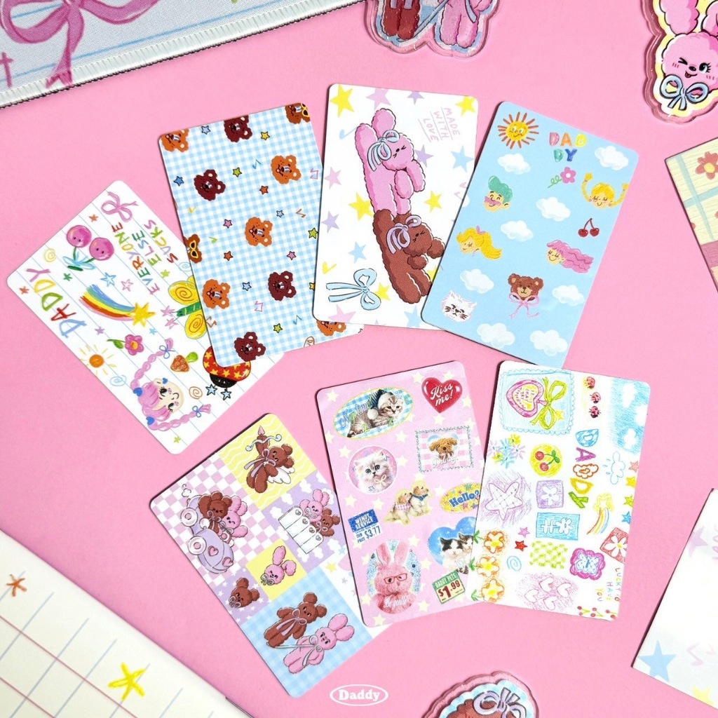 DADDY | Cover Card New BTS MRT Sticker Super Cute Sticker Waterproof ...