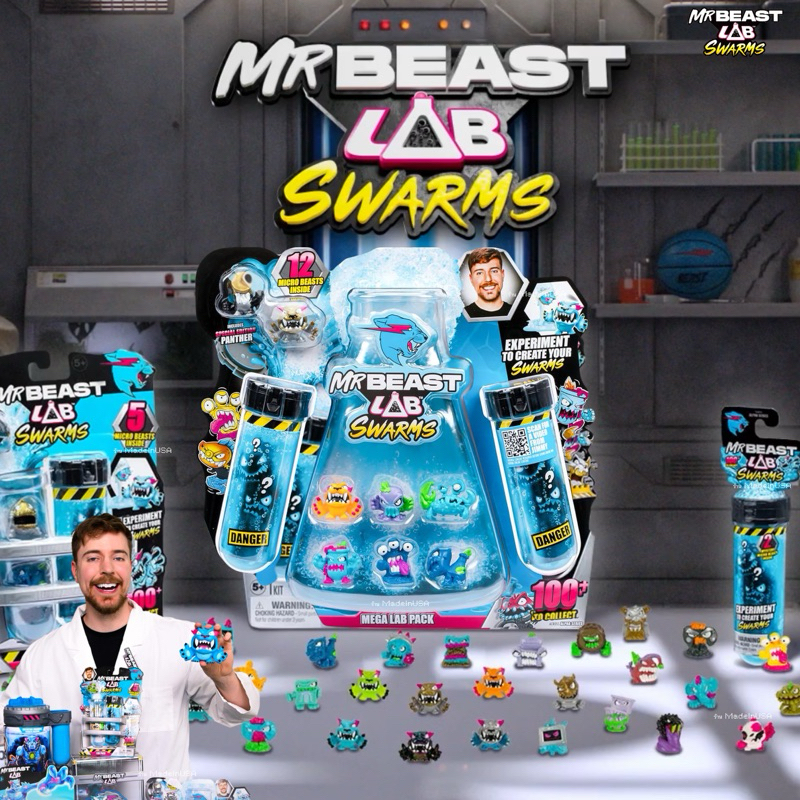 New Mr Beast Lab Swarms Mr. Figure Model Collectibles Authenticity ...