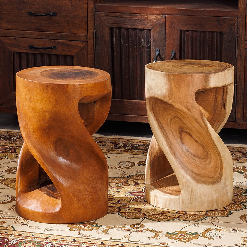 Solid Wood Stool Wooden Bench With Shoe Changing Stand Dwarf Flower ...