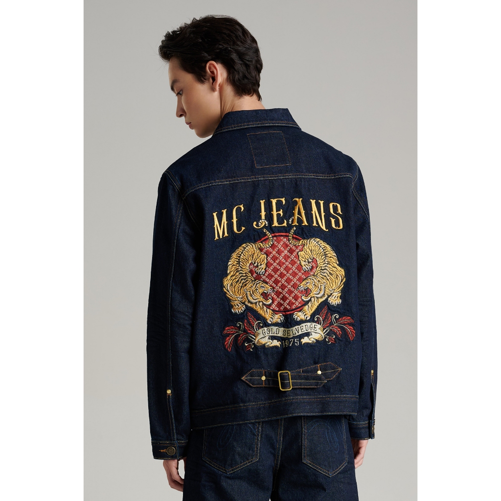 Mc jeans Men s Long Sleeve Denim Jacket Dark MJAZ051